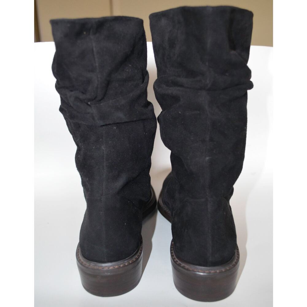 Stuart Weitzman Black Suede Boot Flat - image 8